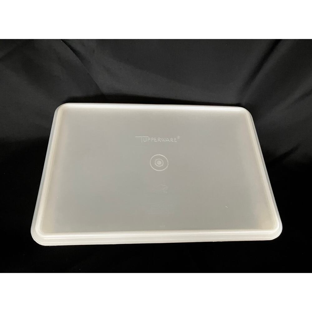 Vintage Tupperware Snac N Store Cake Pan Marinating Tray Party Platter 13x9